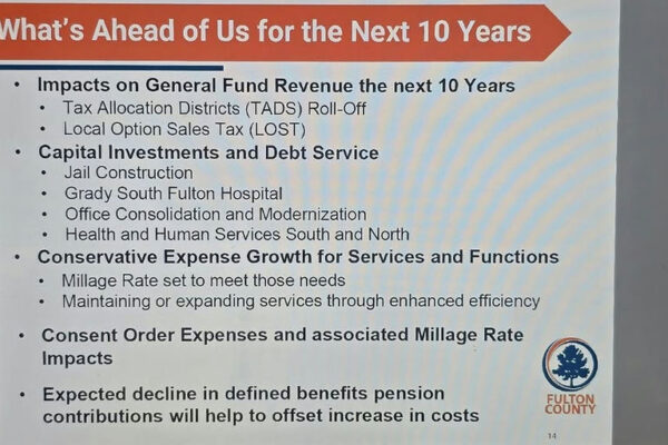 What's ahead for Fulton County in the next decade? Expect impacts on General Fund Revenue from Tax Allocation Districts and the Local Option Sales Tax. Our capital investments include Jail Construction, Grady South Fulton Hospital, and Office Modernization. We're committed to maintaining service quality while managing costs efficiently. Join Marvin Arrington Jr. in shaping a brighter future for our community. Media Credit: Marvin Arrington Jr