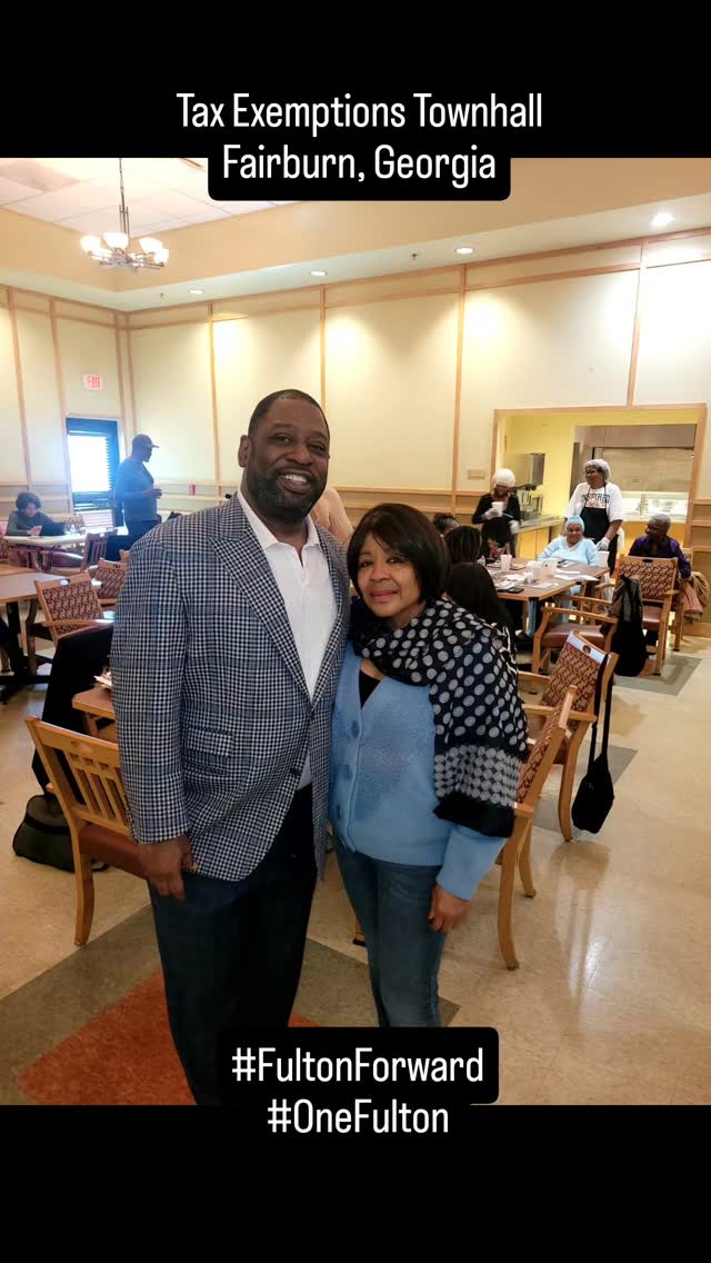 Empowering our community with knowledge is at the heart of our annual Tax Exemption Townhalls, where residents are guided through the property tax exemptions available to them. For the past 11 years, these townhalls have become an essential resource, taking government directly to the people and ensuring that no resident misses out on the opportunities they deserve. A special thanks to Councilwoman @hattie4fairburn for joining forces to share insights on exemptions and city services in @cityoffairburnga. Education and access to information are pivotal in fostering a well-informed community and these townhalls are dedicated to achieving just that. Stay connected and look out for our next session to learn more about how you can benefit from these invaluable exemptions. #fultonforward #onefulton #CommunityEmpowerment #PropertyTaxExemptions #InformAndEngage #CivicEngagement #FairburnCommunity Media Credit: Commissioner Marvin S. Arrington, Jr