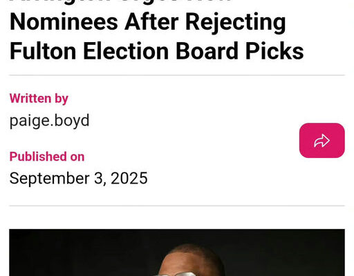Marvin Arrington Jr. has highlighted the critical legal requirement for Fulton County actions, emphasizing the need for four affirmative votes from the Board of Commissioners. Citing U.S. Supreme Court precedents and local laws, he clarifies that without these votes, the county cannot proceed with nominations or appointments. Stay informed and engaged with the latest updates. Media Credit: Marvin Arrington Jr
