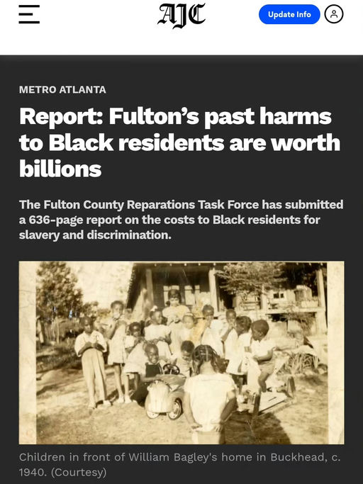 The landmark Harm Report by the Fulton County Reparations Task Force shines a light on the historical injustices faced by Black residents. This comprehensive document reveals the substantial impacts of slavery, segregation, and systemic discrimination, aiming to pave the way for reparative policy changes that foster a just future for generations to come. Join the conversation as accountability and action are emphasized in our pursuit for meaningful change. Media Credit: Marvin Arrington Jr