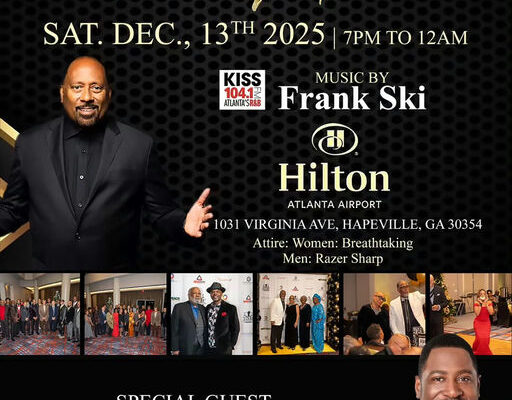Experience an enchanting evening at the South Fulton Running Partners Holiday Gala, where community spirit and elegance unite. Join for a night filled with celebration on December 13, 2025, at Hilton Atlanta Airport. Indulge in delightful music by Frank Ski while dressed to impress! Media Credit: Marvin Arrington Jr