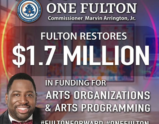 Commissioner Marvin Arrington Jr. Delivers for Fulton County's Arts Community While others talked, Commissioner Arrington took action – restoring $1.7 MILLION in funding for arts organizations and arts programming across Fulton County. This isn't just about numbers. It's about Commissioner Arrington's commitment to: ✓ Supporting local artists and cultural institutions ✓ Providing arts education and programming for our youth ✓ Strengthening the economic and cultural fabric of our community ✓ Ensuring every resident has access to enriching experiences Commissioner Arrington understands that a thriving arts sector means a thriving Fulton County. His leadership proves that when you fight for what matters, real results follow. This is what moving Fulton Forward looks like – one meaningful investment at a time. #FultonForward #OneFulton #MarvinArringtonJr #FultonCounty #ArtsMatters #LeadershipThatDelivers Media Credit: Marvin Arrington Jr
