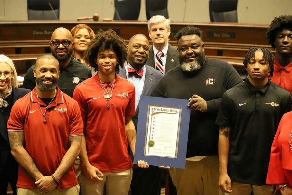 A historic moment for Creekside High School as the football team celebrated an unparalleled championship season, culminating in a proclamation of excellence! This team achieved remarkable heights, from being 2025 GHSA 4A State Champions to maintaining an undefeated 15–0 record. The highest-scoring offense in Georgia history and a National Top 25 ranking showcase their incredible talent and determination. This achievement reflects the dedication of the Seminoles, their coaches, and the entire Creekside community! Media Credit: Fulton County Government